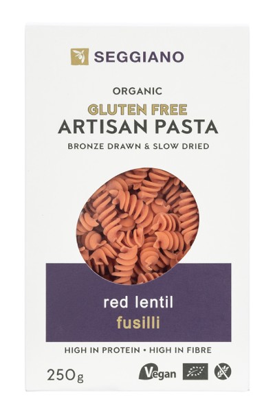 Organic Gluten Free Pasta - Red Lentil Fusilli